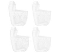 GATHINESS 2 Paires Lacets Élastiques pour Talons Hauts, Anti-desserrage | Dentelle Blanche, Design Simple et Élégant, Légers et Amovibles, pour Bricoler Vos Chaussures