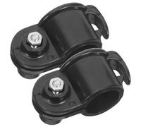 GATHINESS 2 Pièces Accessoire de Clip en Plastique Noir pour Mât de Drapeau Télescopique, Compatible Universellement, pour Festival et Affichage Extérieur Soigné