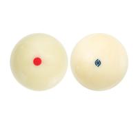 GATHINESS 2 Pièces Boules Blanches de Billard Professionnel en Résine, Remplaçables et Solide, Forme Ronde pour Matchs Sportifs et Bars, Adaptées à Tous Niveaux Style Plusieurs Styles