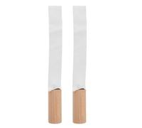 GATHINESS 2 Pièces Outil de Finition pour Céramique, Outil de Modélisation en Bois et Simili Cuir, Lissage, Polissage et Finition des Bords pour Argile et Produits Céramiques, Poterie