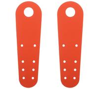 GATHINESS 2 Pièces Protection Légère Couleur Orange Vive pour Chaussures de Roller en Cuir PU Fermeture Élastique Sécurisée, Adaptée aux Jeunes Patineurs
