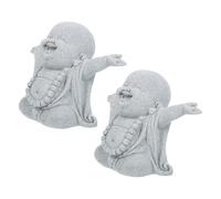 GATHINESS 2 Pièces Statue de Bouddha pour Aménager Un Paysage Aquatique Miniature Décorative pour Aquarium Décoration Créative et Artisanale sur Bureau