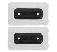 GATHINESS 2 Pièces Support D'aileron pour Planche de Surf et Paddleboard en PVC Blanc, Léger, Remplacement Rapide D'aileron, Dimensions 29,5x16,5x1,5 Cm, pour Entraînement et Compétition