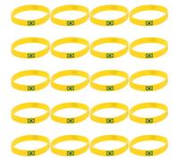 GATHINESS 20 Pièces Bracelet en Silicone Drapeau du Pays, Design Vif et Confortable, Léger, pour Événements Sportifs et Rassemblements à Thème International