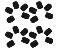 GATHINESS 20pcs Housses en Mousse Noires pour Microphone, Accessoires Pratiques, Faciles à Mettre et Retirer, Adaptées aux Conférences de Presse