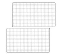 GATHINESS 2pc Grilles de Barbecue en Acier Inoxydable Argentées Structure en Grille Carrée Meilleure Circulation de L'air et Répartition Uniforme Chaleur, pour Jardin et Dîner du Weekend