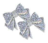 GATHINESS 2pièces Charms de Chaussures Noeud Strass Décoration pour Escarpins Femme Mariage Accessoires Élégants