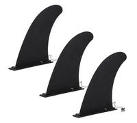 GATHINESS 3 Pièces Aileron de Longboard en Nylon à Clip, Noir | Aileron Central Renforcé, Pivot Rapide et Maintien Sûr, Virages Serrés, Usage Longboard