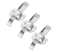 GATHINESS 3 Pièces Boucle de Boîte en Fer Argenté, Loquet de Fixation Simple et Élégant pour Boîte à Outils, Protection Sécurisée Installation Facile