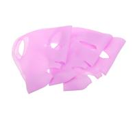 GATHINESS 3 Pièces Masque Facial en Silicone Réutilisable, Masque en Tissu Hydratant 3d à Boucles, à Crochets D'oreille, pour Femmes, la Maison