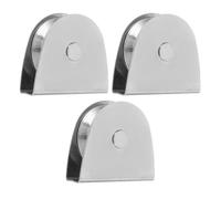GATHINESS 3 Pièces Poulie de Mouflage INOX pour Mât de Drapeau Système à Roulement pour Levage Fluide et Résistant aux Intempéries Accessoire Support Drapeau Extérieur Robuste