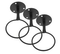 GATHINESS 3 Pièces Support Mural pour Ballon de Basket en Fer Noir, Support de Rangement pour Basket-Ball Fixation Murale, pour Organiser et Exposer Ballons la Maison Supermarché