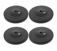 GATHINESS 4 Pièces Base Lestée Ronde en Plastique Noir pour Ballons, Paquet D'eau Réutilisable 21 Cm de Diamètre, Ancrage Solide et Résistant aux Intempéries pour Fêtes en Extérieur et