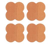 GATHINESS 4 Pièces Crochet Mural en Bois de Hêtre, Fleur Décorative | Léger et Solide, Fixation sans Clou, Usage Maison, Petit Format, Style Élégant pour Chambre et Entrée
