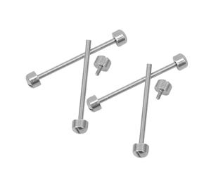 GATHINESS 4 Pièces Kit de Réparation Horlogère, Tiges de 20mm | Filetage et Embout Rainuré, Remplacement des Pièces Usées, pour Bracelets Cuir, Atelier ou Entretien Maison