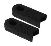 GATHINESS 4 Pièces Protège-manivelle de VTT en Silicone Noir, Protection Solide pour Bras de Manivelle, Adapté aux Vélos de Route Montagne