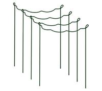 GATHINESS 4 Pièces Support de Plantes en Fer Vert pour Tomates et Haricots, Cadre Robuste et Résistant pour Jardin et Décoration Maison, Treillis de Support Solide et Anti-déformation