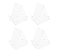 GATHINESS 4 Pièces Support de Téléphone Portable Présentoir de Vente au Détail en Acrylique Transparent Robuste pour Exposer et Sécuriser Votre Smartphone pour Bureau