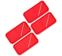 GATHINESS 4pcs Patchs PVC Rouge de Type Sanguin Positif pour Vêtements Fixation Crochet et Boucle, Léger, pour Sports de Plein Air et Exploration en Nature