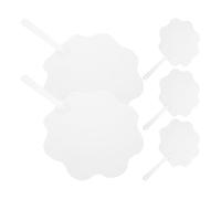 GATHINESS 5 Éventails Vierges en Pet pour Sublimation, Forme Fleur, Léger et Créatif, Pack de 5 pour Mariage et Remise de Diplômes