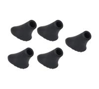 GATHINESS 5 Pièces Embout en Caoutchouc pour Bâtons de Randonnée, Noir, | Pointes Métalliques, Usage Trottoirs et Sentiers Pavés, Léger, Stabilité Accrue, Longue Durée
