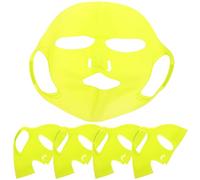 GATHINESS 5 Pièces Masques Silicone Réutilisables Haute Élasticité Masque Facial Ajustable Hydratant Couvre-visage pour Soins du Visage