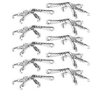 GATHINESS 50 Pièces Breloques en Alliage de Zinc Argenté de Griffe D'oiseau Rétro pour Bijoux DIY Pattes D'armature Réalistes, Accessoires Créatifs pour Ateliers et Restauration D'ornements