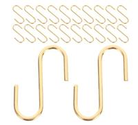 GATHINESS 50 Pièces Petits Crochets en S Décoratifs en Fer | Finition Polie, Forme Compacte, Usage en Rack de Salle de Bain, Rangement Pratique pour Artisans et Organisateurs