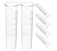 GATHINESS 6 Pièces Tube de Remplacement pour Pluviomètre en Plastique Léger avec Base Renforcée, Mesure Précise Pluie pour Usage Extérieur et Jardin