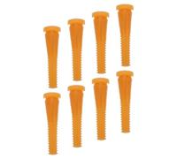 GATHINESS 8 Pièces Plumeuse de Volaille Orange en Tendon, Accessoires Réutilisables et Résistants pour Machine à Plumer Poulet et Canard, Compatible Déplumeuse Volaille
