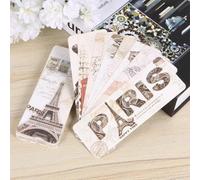 GATHINESS 90pcs Marque-pages en Papier Motif Tour Eiffel Rétro Classique, Style Chic, Couleurs Assorties pour Décoration Art Craft et Lecture