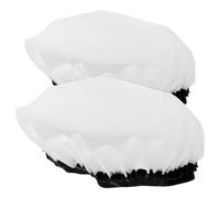 GATHINESS Abat-Jour Rond en Tissu Blanc 2pcs pour Lampe de Flash, Couvre-Lampe Léger, Diffuseur de Lumière pour Séances Photo en Intérieur