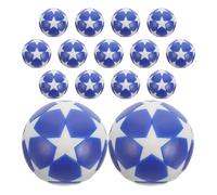 GATHINESS Accessoires de Foot 15pcs Balles en Plastique Bleu, Finition Soignée, Résistantes la Déformation pour Jeu de Foot sur Table et Décorations d'anniversaire Football