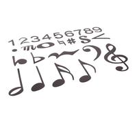 GATHINESS Aimants Musicaux Noirs Réutilisables pour Tableau Magnétique, Notes de Musique Interactives en Poudre Magnétique pour Cours en Groupe et Éducation Musicale