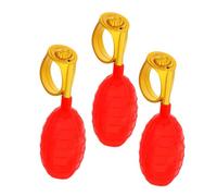 GATHINESS Anneaux de Farce à Jet d'eau Rouges en Plastique Dur, 3 Pièces, Faciles à Utiliser pour Jeux de Farces du 1er Avril en Intérieur