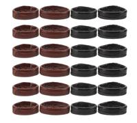 GATHINESS Anneaux de Fixation Installation Facile en Cuir Véritable 40 Pièces Boucles de Remplacement pour 10mm 12mm, Prévention Desserrage Bracelet de Montre pour Usage Extérieur