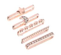 GATHINESS Anneaux Décoratifs Accessoires Modernes en Alliage pour 5 Pièces en Silicone Largeur 20-22mm, Épaisseur 2-3mm pour Personnaliser Votre Montre Bracelet de Montre Bracelet de