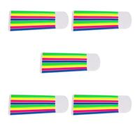 GATHINESS Autocollants Onglets Adhésifs Pratiques 5 Sets Pet Semi-transparents de Lecture Bandes Fluorescentes Colorées pour Annoter Livres pour Garçon et Filles pour Bureau et École