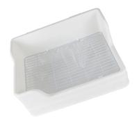 GATHINESS Bac à Litière et Maille en Plastique Conçu en Parties Séparées Blanc Entrée Basse pour Lapin et Hamster Appropriée pour Cage d'animaux de Compagnie