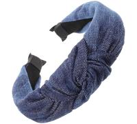 GATHINESS Bandeau à Nœud en Denim en Tissu, Structure Simple et Élégante Accessoire Coiffure Léger et Pratique pour Femmes pour Usage Quotidien et Maquillage