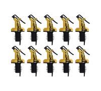 GATHINESS Becs Verseurs Dorés Bouchons à Pression Anti-Fuite Lot de 10 en ABS faciles à contrôler pour Bouteilles d'huile et sirop adaptés aux banquets et huiles d'olive