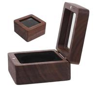 GATHINESS Boîte à Pièces de Défi en Bois avec Mousse, Empilable et Facile à Entretenir, pour Exposition et Rangement de Médailles et Pièces de Collection
