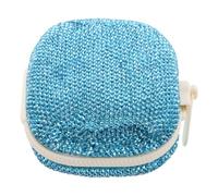 GATHINESS Boîte à Pilules Bleue 4 Compartiments en Abs, Étui de Rangement Compact pour Paquet à Main et Maison, Stockage Hebdomadaire des Remèdes