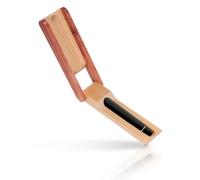 GATHINESS Boîte à Stylos en Bois Massif à Simple Fente, Couvercle Basculant | Finition Bicolore à Grain , Style Classique Vintage, pour Bureau Exécutif et Accès Rapide