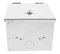 GATHINESS Boîte de Prise en Acier Inoxydable avec Serrure Antivol, Protection Étanche pour Usage Extérieur, Design Simple et Résistant pour Recharge de Véhicule Électrique