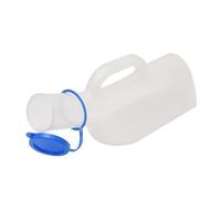 GATHINESS Bouteille pour Personnes Âgées Facile à Transporter en Plastique Bleu 1000ml Grosse Capacité et Urinoir Voyage à L'hôpital