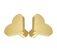 GATHINESS Boutons de Commode Dorés Poignée Élégante Forme Cœur 2pcs en Laiton Installation Facile, Usage Polyvalent pour Tiroir et Placard pour Toute Pièce Maison