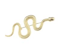 GATHINESS Broche Serpent Dorée Unique en Métal pour Manteau et Veste, Épingle de Poitrine Mode Unisexe, Accessoire Vestimentaire Élégant pour Cérémonie et Usage Quotidien