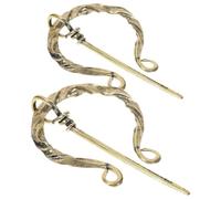 GATHINESS Broche Viking Vintage pour Femme 2pcs en Alliage Or, Accessoire de Costume Fermoir de Cape et Accent Boucle de Ceinture pour Vêtements