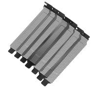 GATHINESS Cache de Fente PCI en Fer 8 Pièces avec Vis Noires, Protection Contre Les Débris pour Slots de Boîtier PC, Accessoire pour Ordinateur de Bureau
